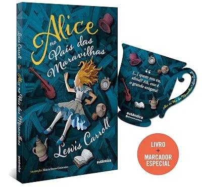Capa do livro Alice no País das Maravilhas, de Lewis Carroll