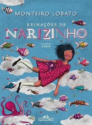 Capa do livro Reinações de Narizinho, de Monteiro Lobato