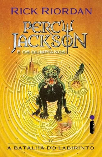 Capa do livro A Batalha do Labirinto, de Rick Riordan