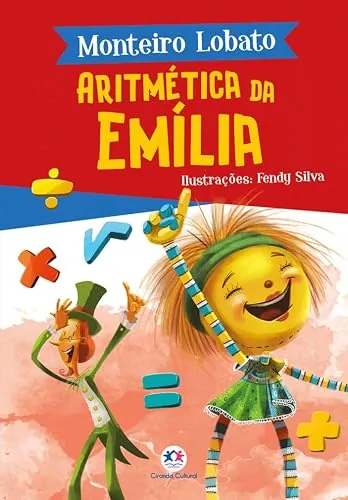 Capa do livro Aritmética da Emília, de Monteiro Lobato