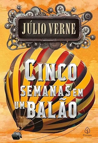 Capa do livro Cinco Semanas em um Balão, de Júlio Verne