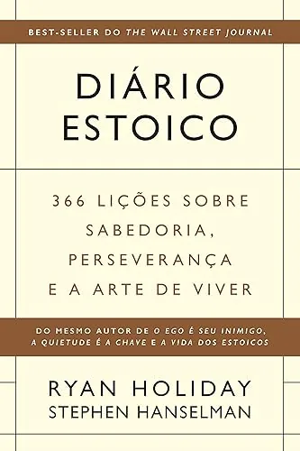 Capa do livro Diário Estoico, de Ryan Holiday e Stephen Hanselman