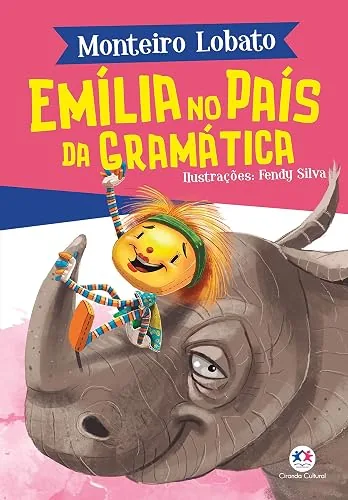 Capa do livro Emília no País da Gramática, de Monteiro Lobato