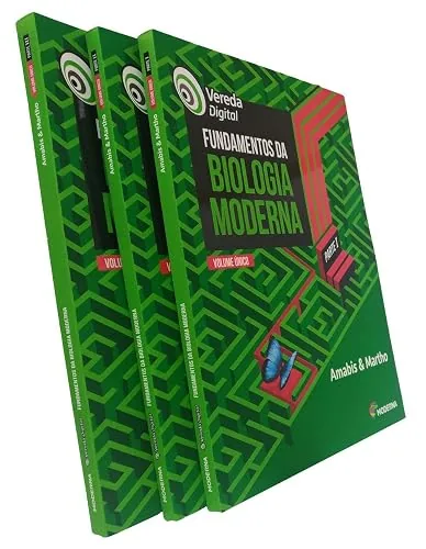 Capa do livro Fundamentos da Biologia Moderna, de José Mariano Amabis e Gilberto Rodrigues Martho