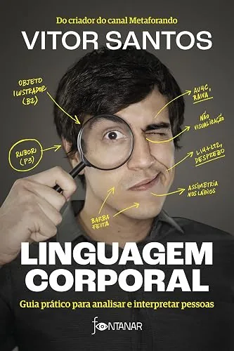 Capa do livro Linguagem Corporal: Guia Prático para Analisar e Interpretar Pessoas, de Vitor Santos