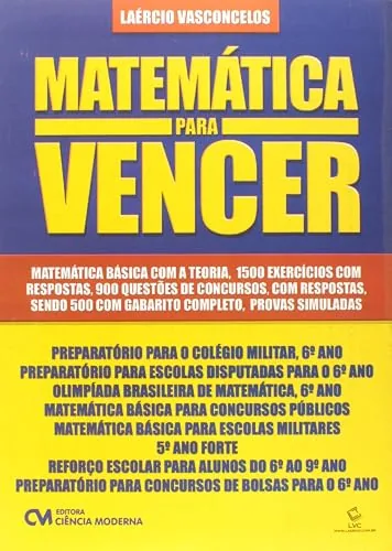 Capa do livro Matemática para Vencer, de Laercio Vasconcelos