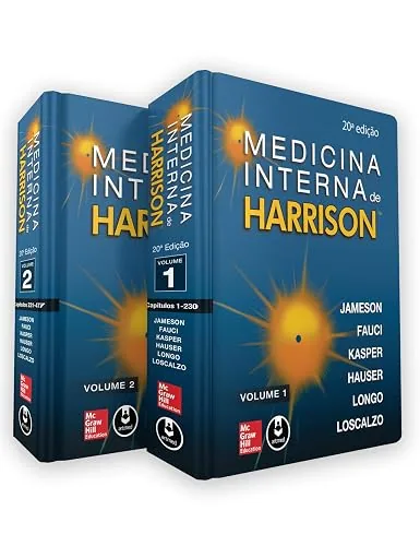 Capa do livro Medicina Interna de Harrison, de J. Larry Jameson, Anthony S. Fauci e outros