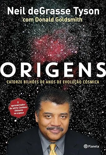 Capa do livro Origens, de Donald Goldsmith e Neil deGrasse Tyson