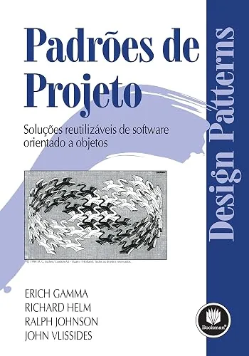 Capa do livro Padrões de Projetos (GoF), de Erich Gamma, Richard Helm, Ralph Johnson e John Vlissides