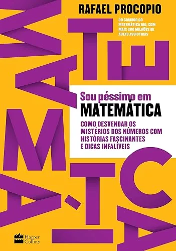 Capa do livro Sou Péssimo em Matemática, de Rafael Procopio